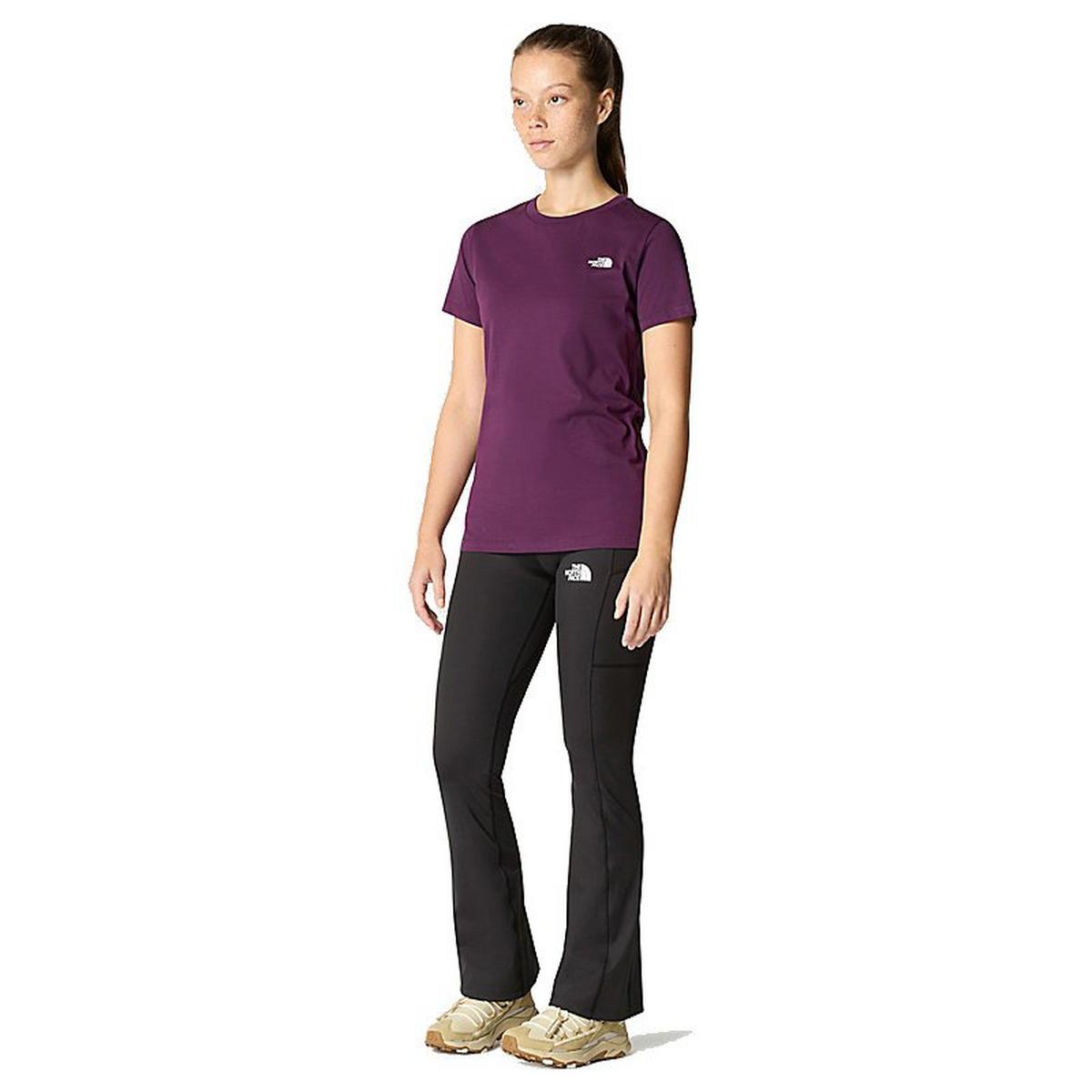 Sherosa Women's Long/Short Sleeve Crew Neck T-Shirt – Basic Tee Blouse For Casual, Workout, Layering (Purple, X-Large)