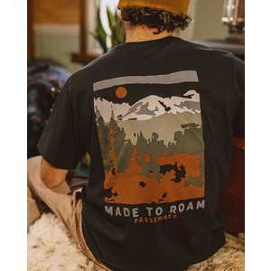 Men's Open Road Recycled Cotton T-shirt - Black