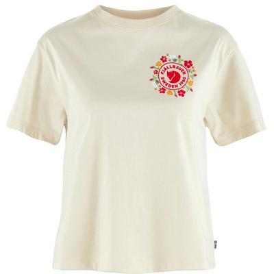 Fjallraven Women's Fjallblomster Logo T-Shirt - Cream