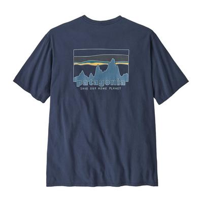 Patagonia Men's '73 Skyline Organic T-Shirt - Navy