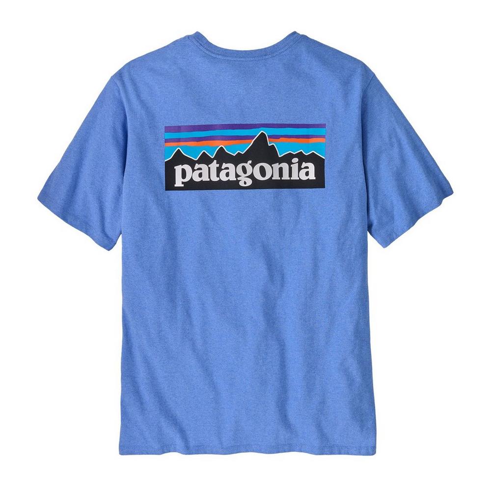 Patagonia Men's P6 Logo Responsibilitee T-Shirt - Light Blue