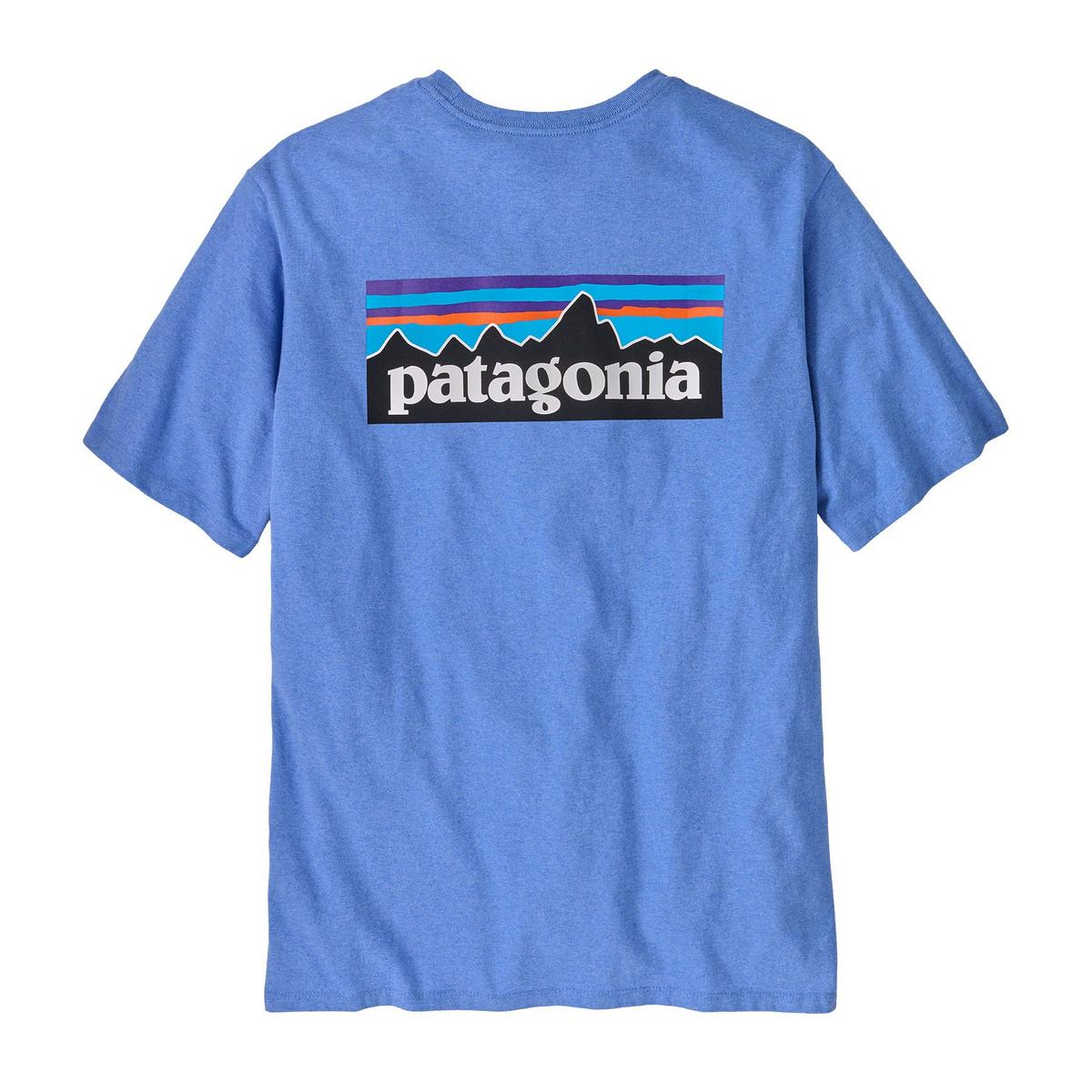 Patagonia Men's P6 Logo Responsibilitee T-Shirt - Light Blue