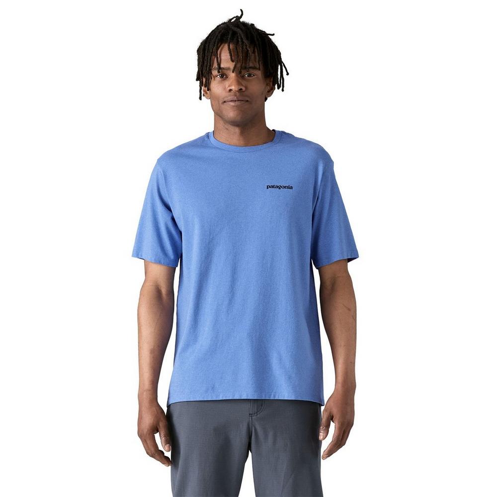 Patagonia Men's P6 Logo Responsibilitee T-Shirt - Light Blue