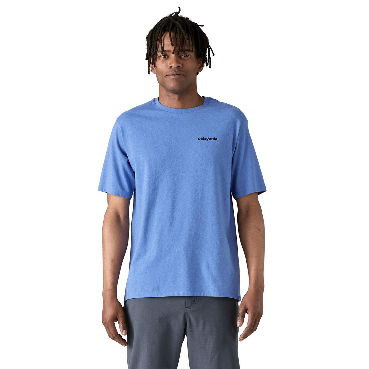 Patagonia Men's P6 Logo Responsibilitee T-Shirt - Light Blue