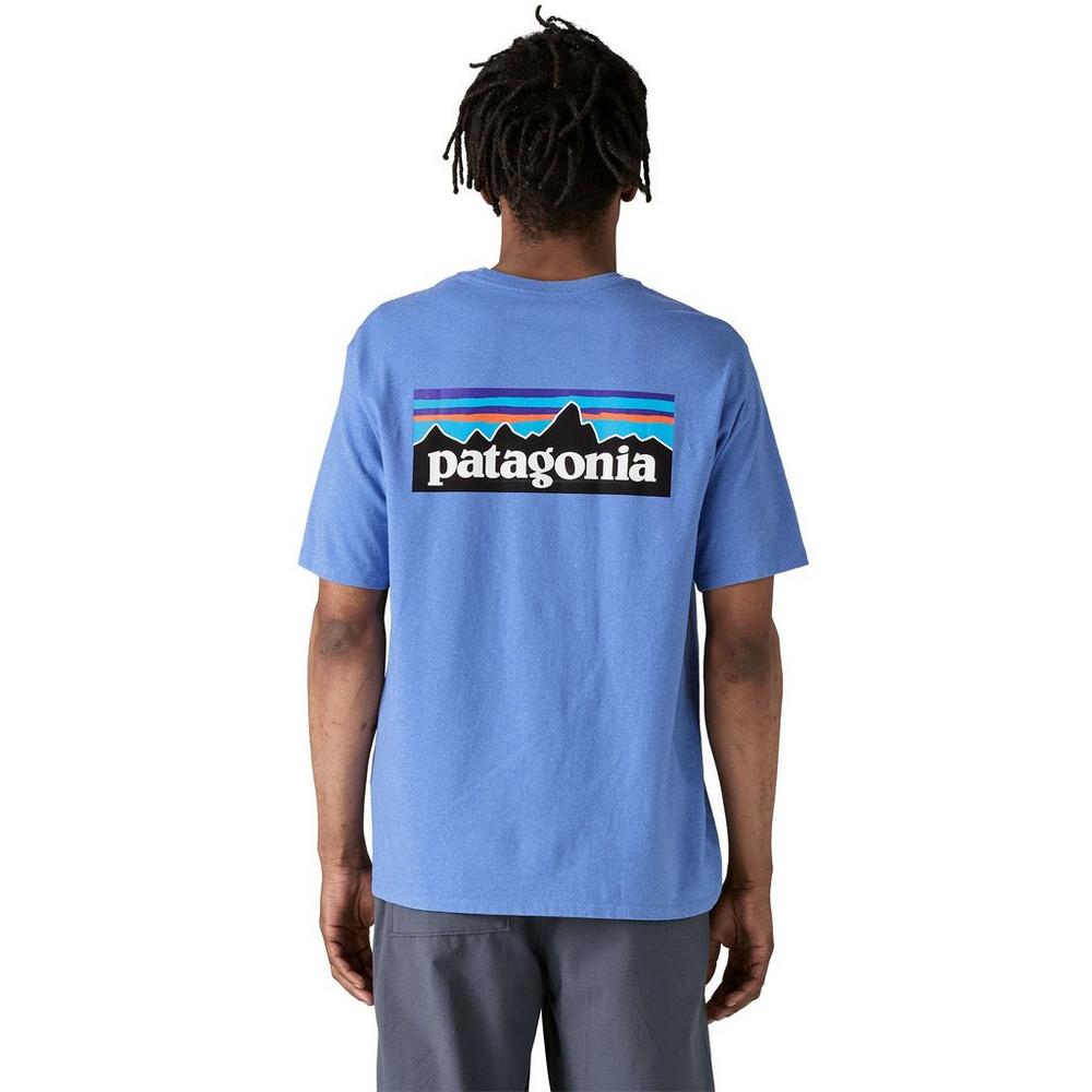 Patagonia Men's P6 Logo Responsibilitee T-Shirt - Light Blue