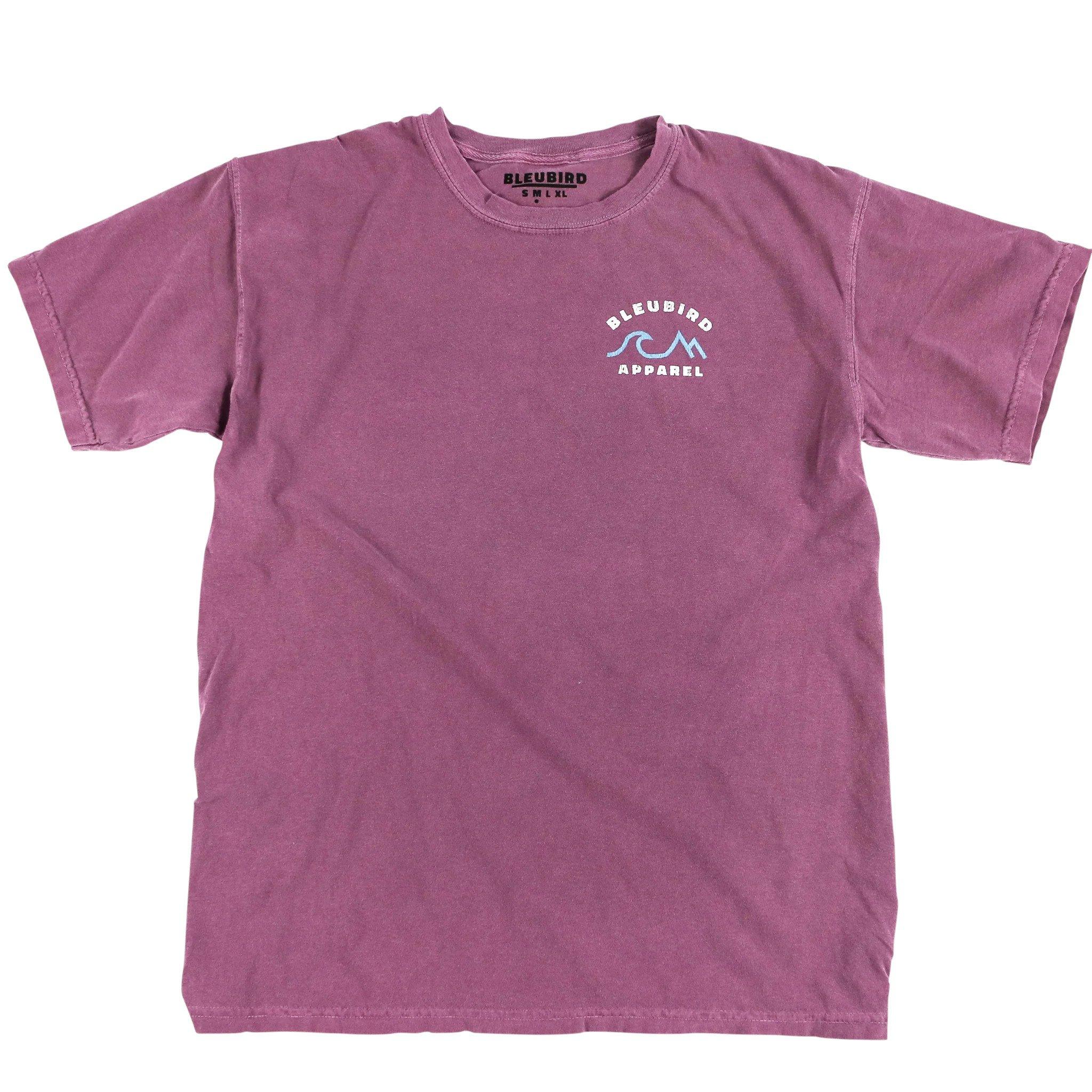 Bleubird Unisex Pink Horizon T-Shirt - T-Shirts Extra Large