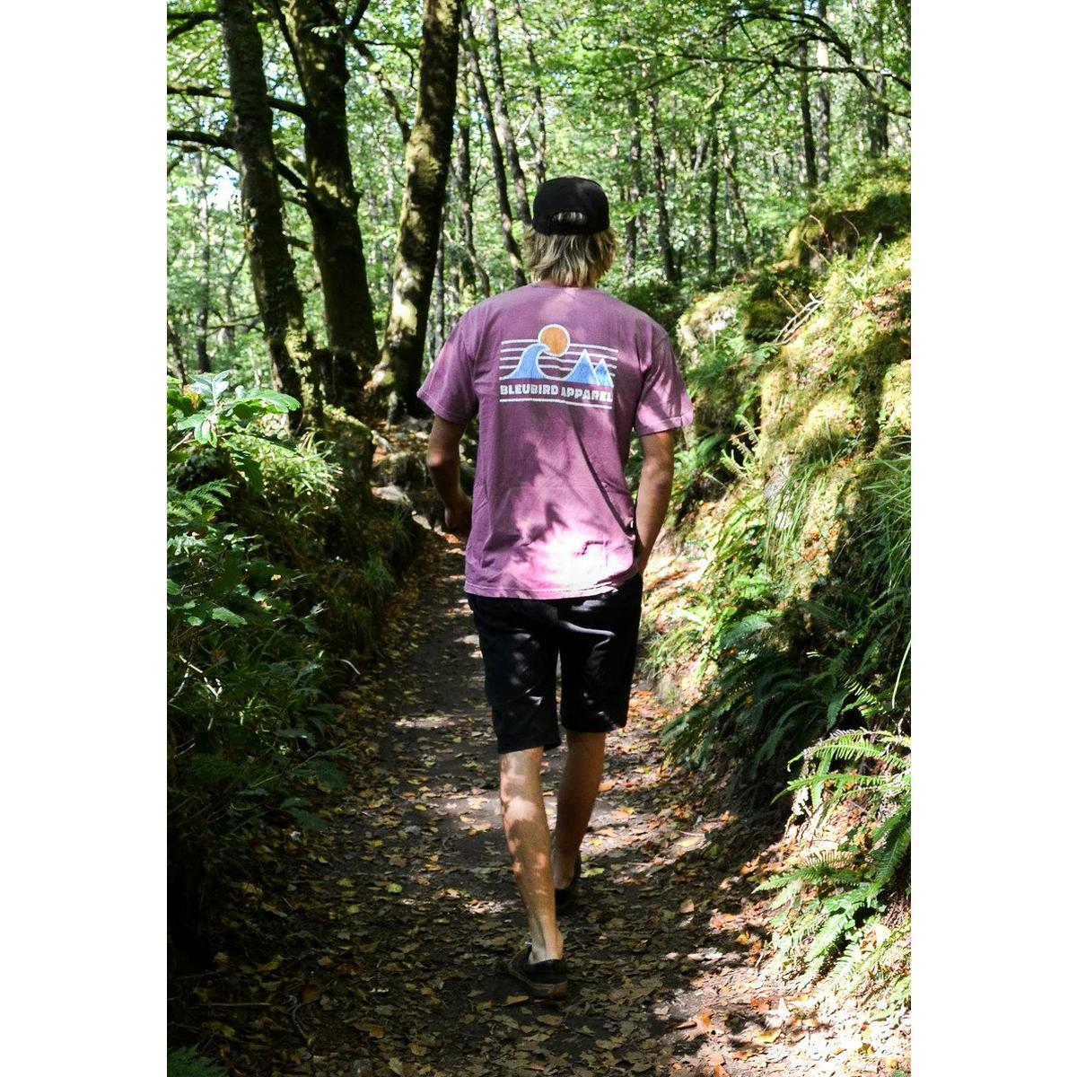 Bleubird Unisex Horizon T-Shirt - Pink