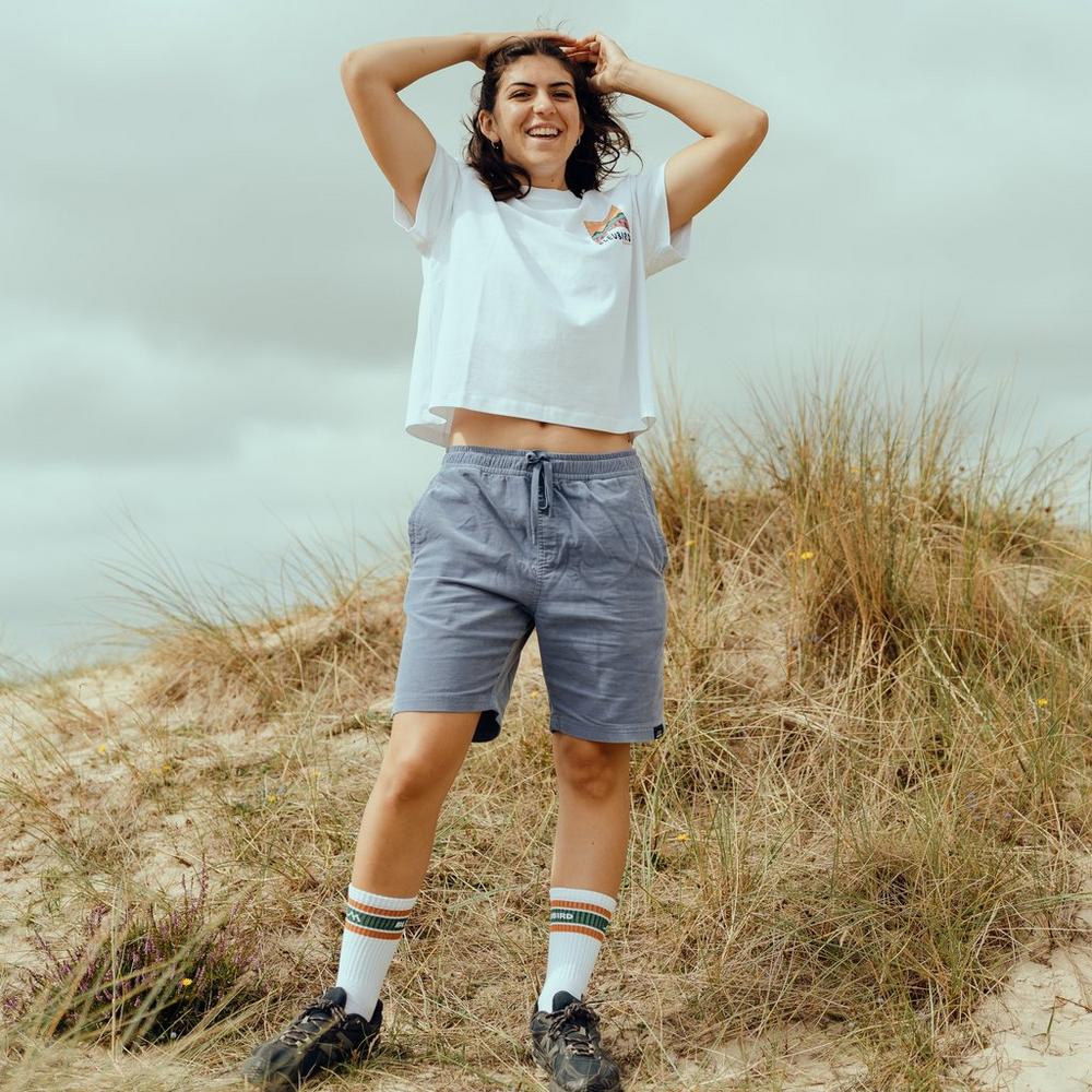 Bleubird Women's Road Out Cropped T-Shirt - White