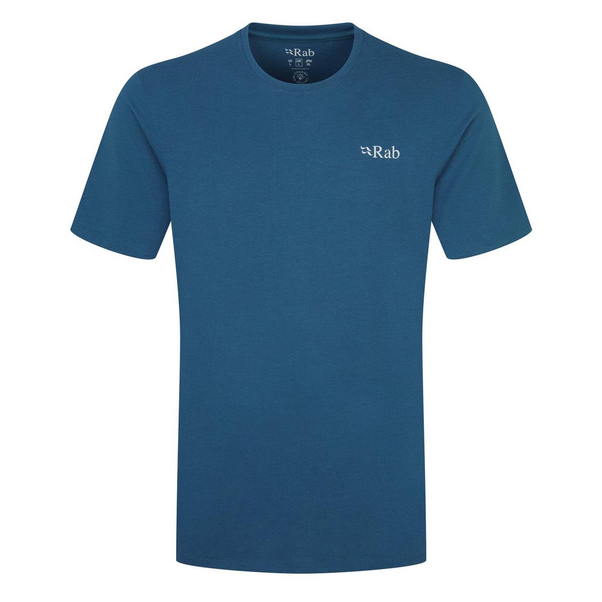Rab Men's Stance Mountain Peak Short-Sleeve T-Shirt - Blue