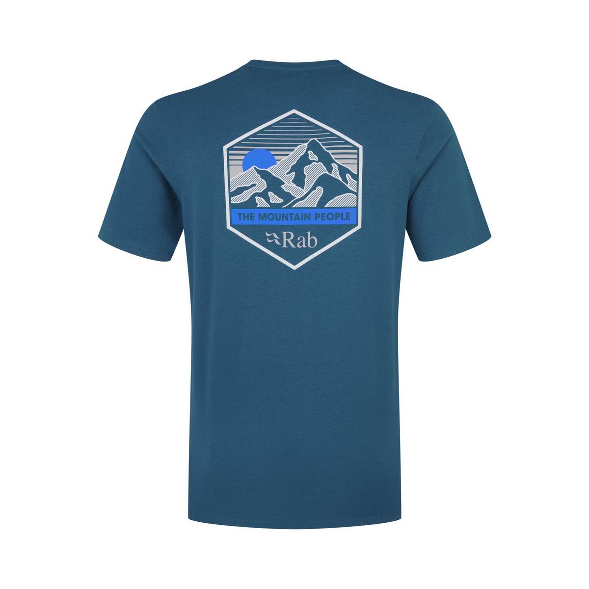 Rab Men's Stance Mountain Peak Short-Sleeve T-Shirt - Blue