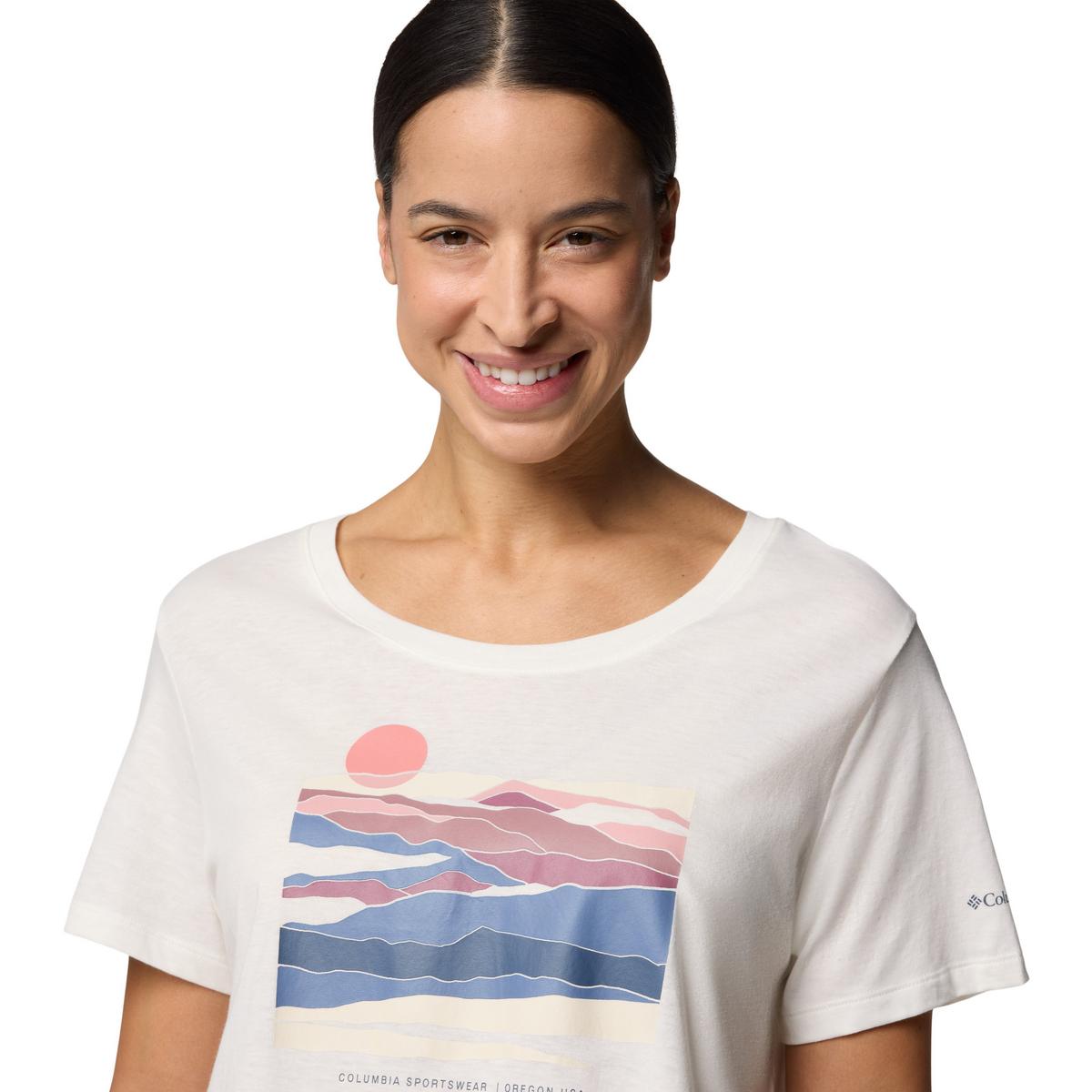 Columbia Women's Ruby Springs Graphic Print T-Shirt - White