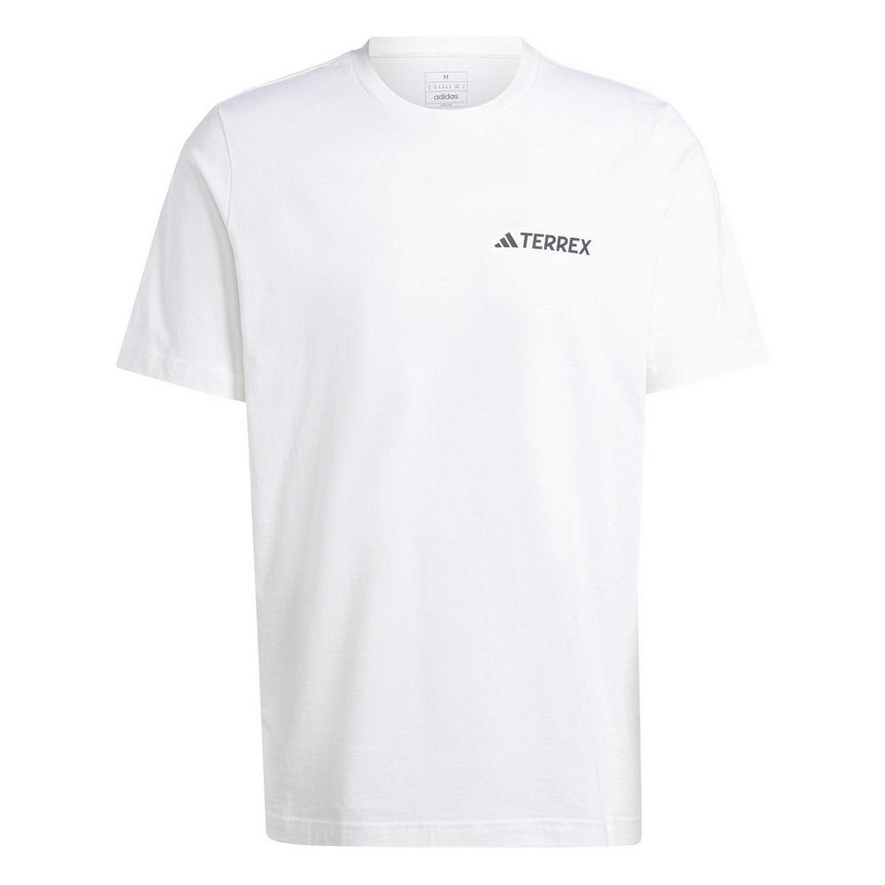 Adidas Terrex Men's Graphic Mountain T-Shirt - White