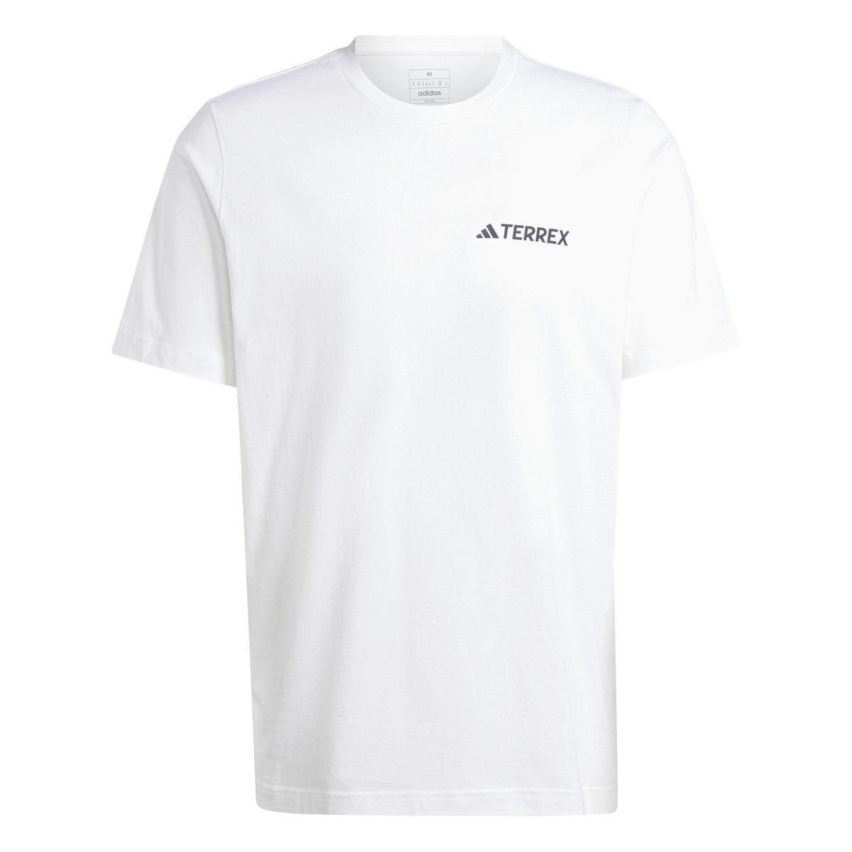 Adidas Terrex Men's Graphic Mountain T-Shirt - White