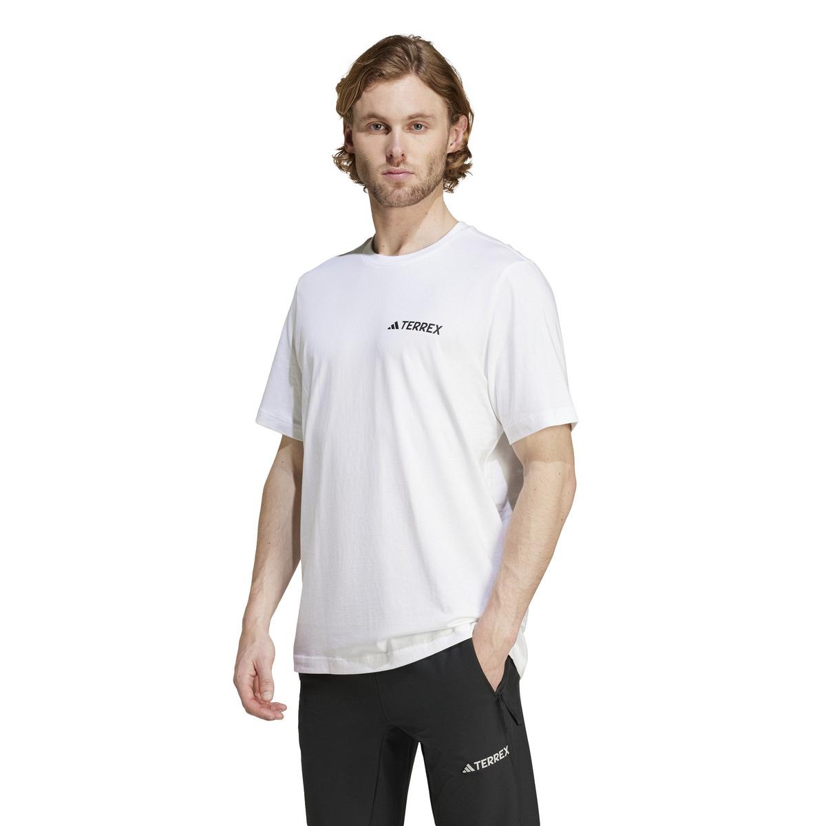 Adidas Terrex Men's Graphic Mountain T-Shirt - White