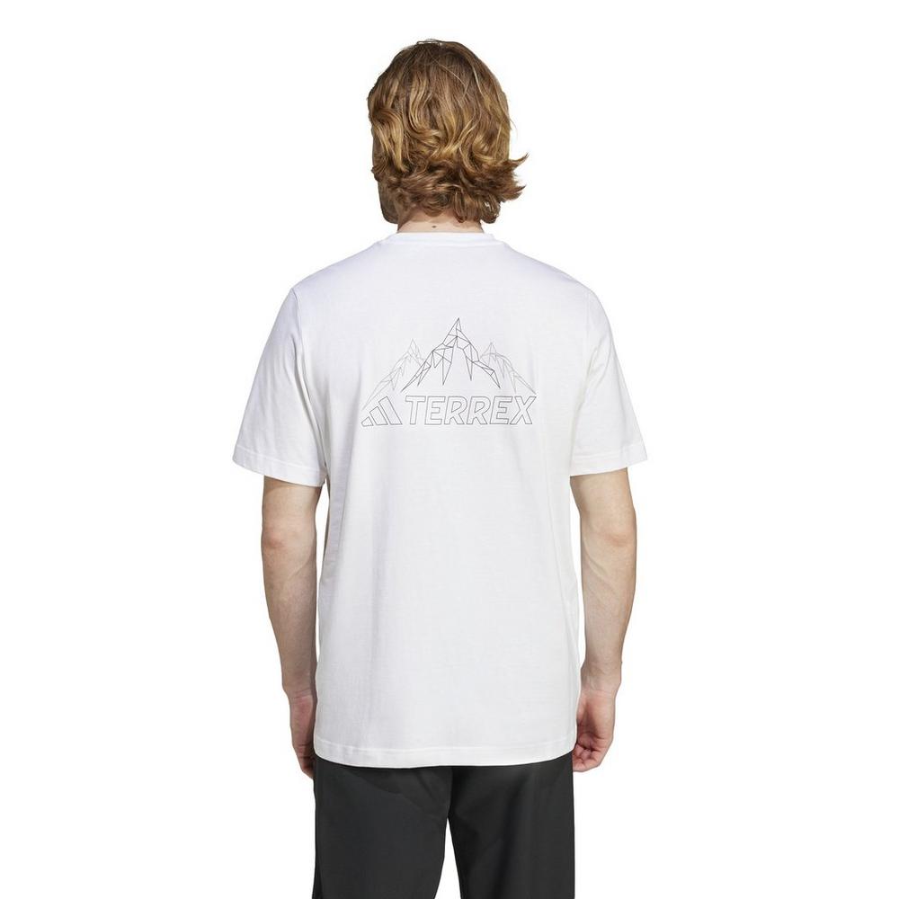 Adidas Terrex Men's Graphic Mountain T-Shirt - White