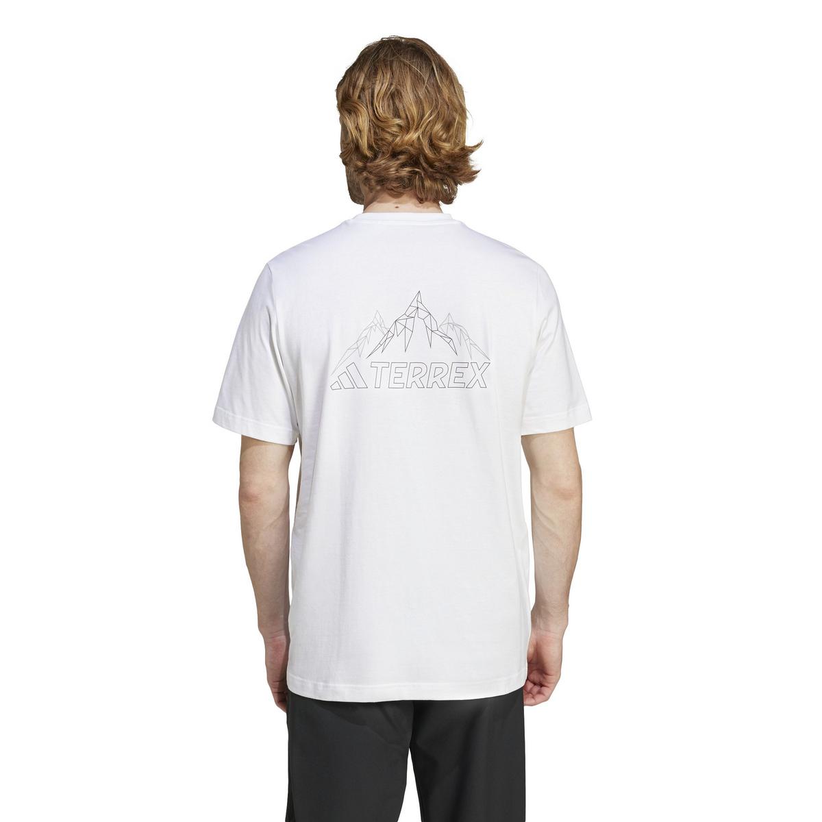 Adidas Terrex Men's Graphic Mountain T-Shirt - White