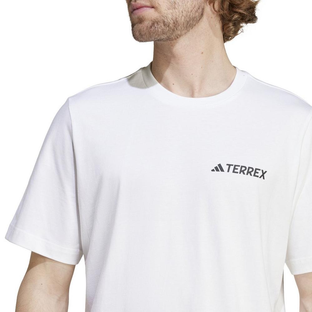Adidas Terrex Men's Graphic Mountain T-Shirt - White