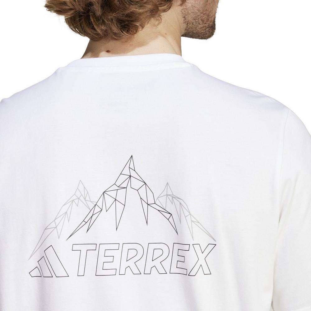 Adidas Terrex Men's Graphic Mountain T-Shirt - White