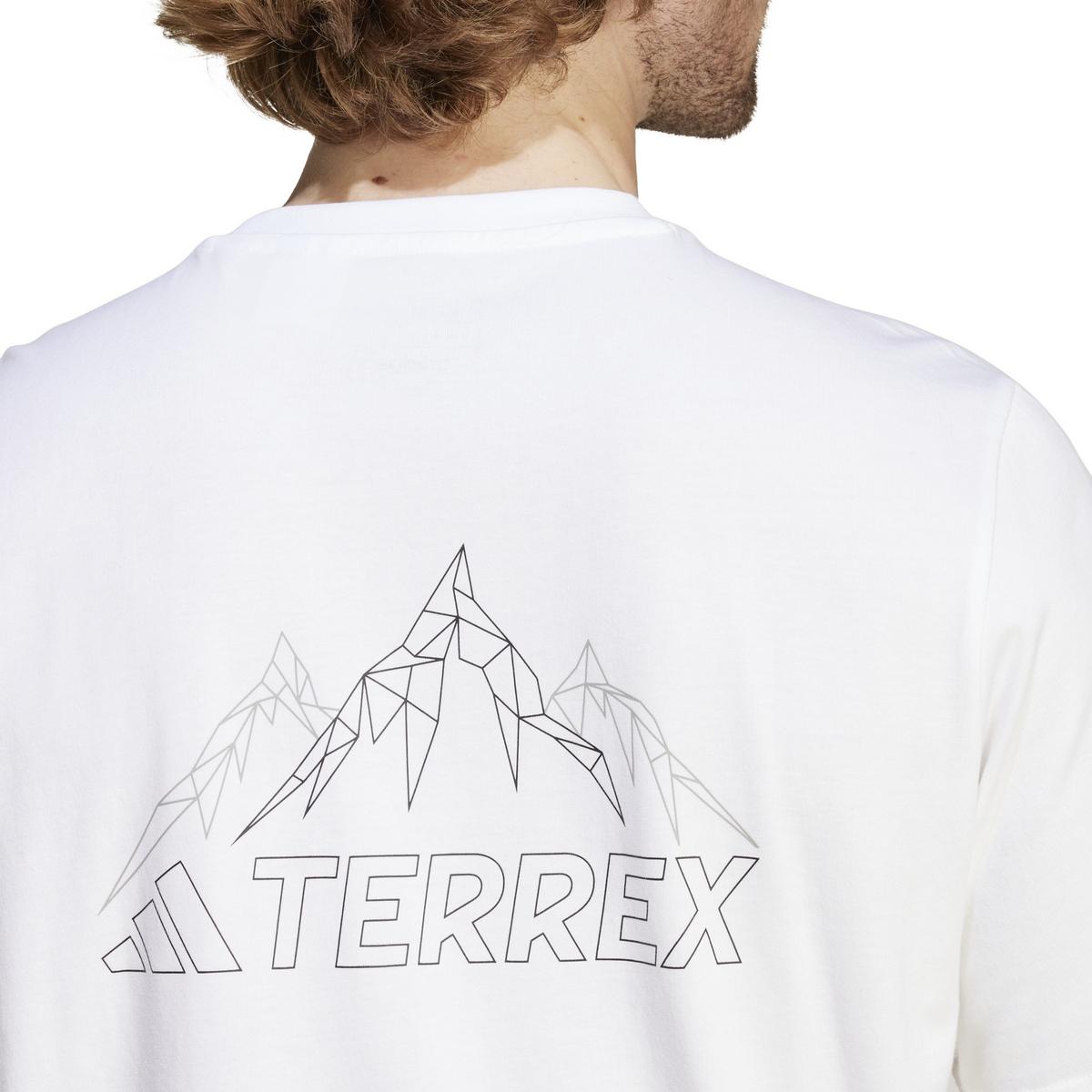 Adidas Terrex Men's Graphic Mountain T-Shirt - White