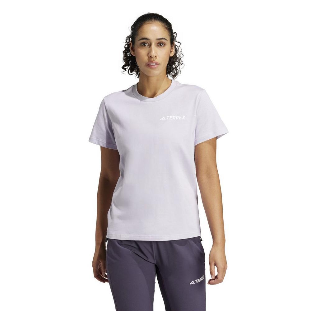 Adidas Terrex Women's Graphic Mountain T-Shirt - Purple