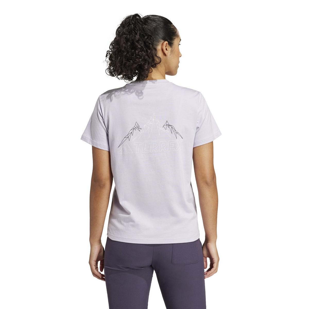 Adidas Terrex Women's Graphic Mountain T-Shirt - Purple