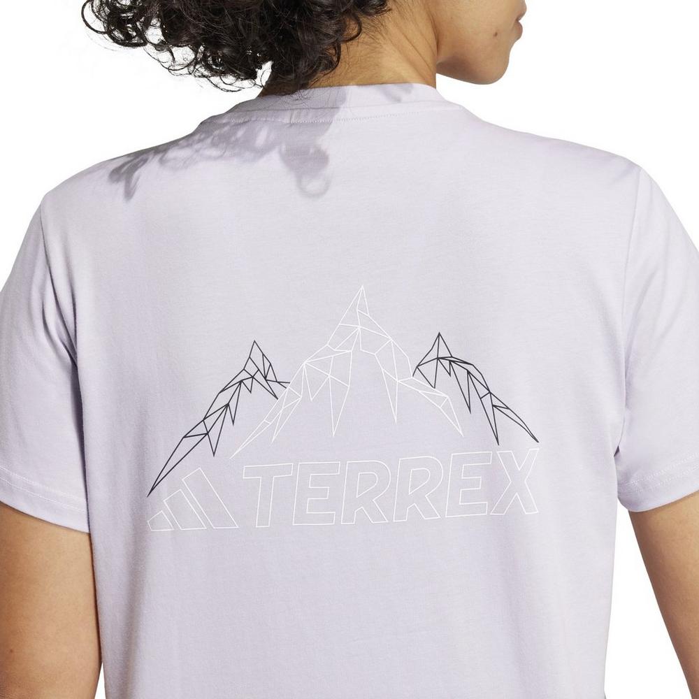 Adidas Terrex Women's Graphic Mountain T-Shirt - Purple