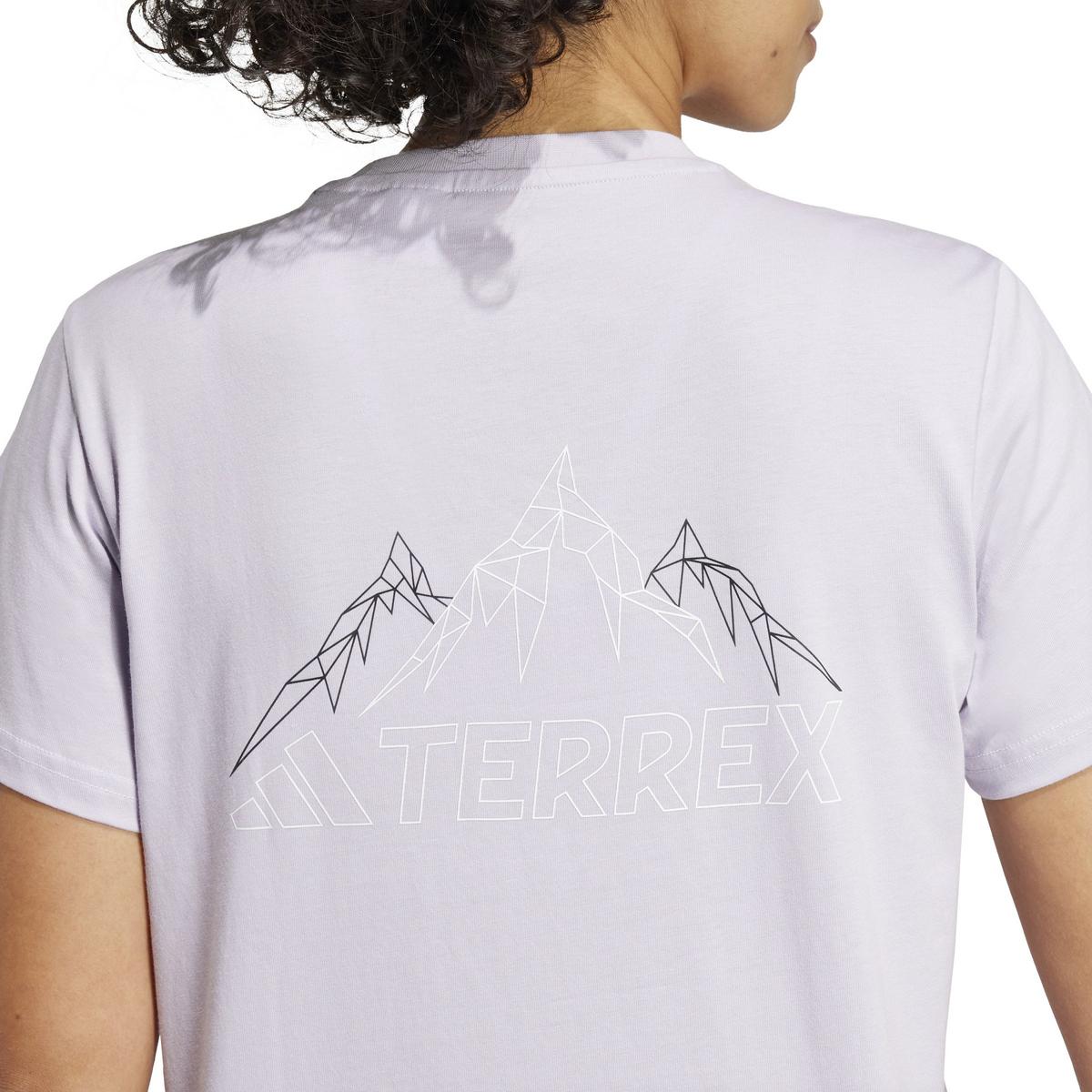 Adidas Terrex Women's Graphic Mountain T-Shirt - Purple