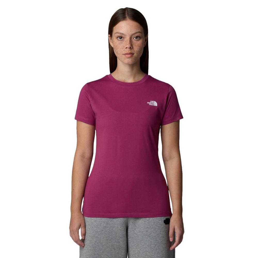 The North Face Women's Simple Dome Short-Sleeve Slim T-Shirt - Purple