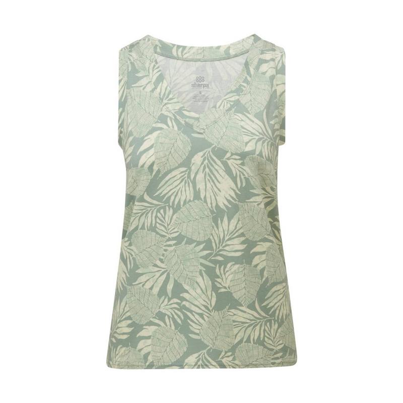 Women's Neha V-Neck Tank Top - Green