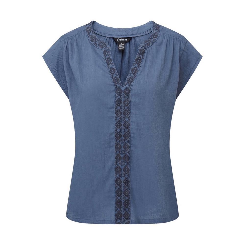 Sherpa Adventure Women's Hara Cap-Sleeve Top - Blue