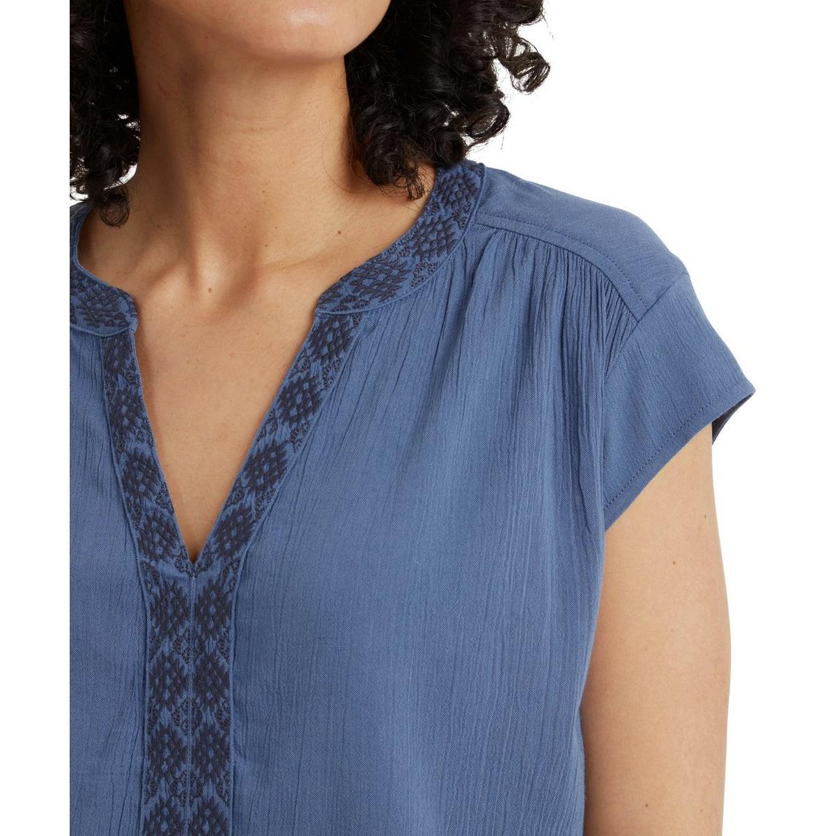 Sherpa Adventure Women's Hara Cap-Sleeve Top - Blue