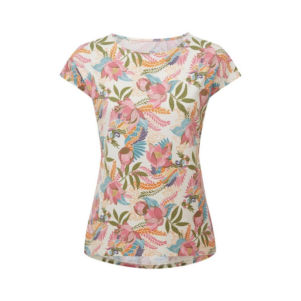 Sherpa Adventure Women's Neha T-Shirt - Cream / Multi