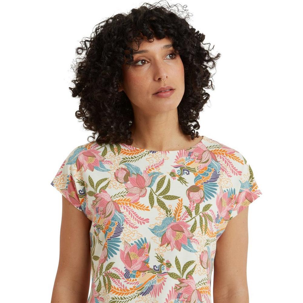 Sherpa Adventure Women's Neha T-Shirt - Cream / Multi