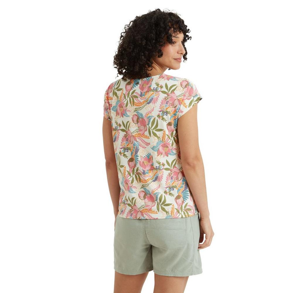 Sherpa Adventure Women's Neha T-Shirt - Cream / Multi
