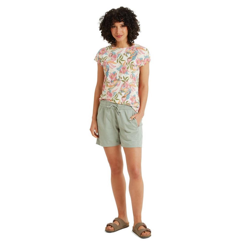 Sherpa Adventure Women's Neha T-Shirt - Cream / Multi