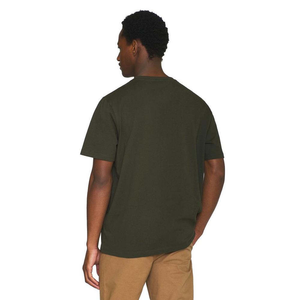 Knowledge Cotton Men's Loke Badge T-Shirt - Green