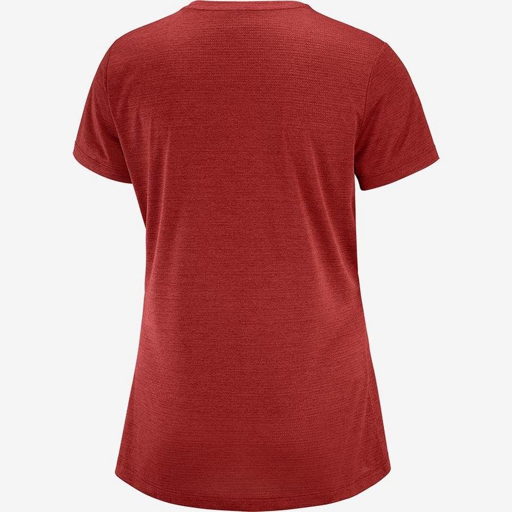 Salomon Women's Salomon Agile SS T-Shirt - Red