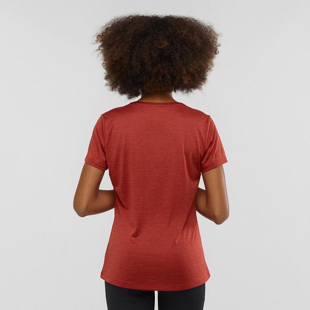 Salomon Women's Salomon Agile SS T-Shirt - Red