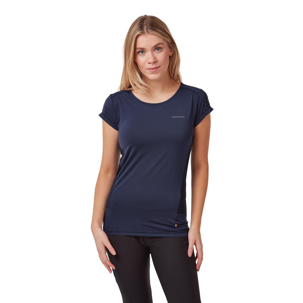 Craghoppers Women's Atmos Short Sleeve T-Shirt - Blue Navy