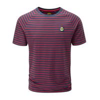  Men's Striped Bamboo Tee - Red