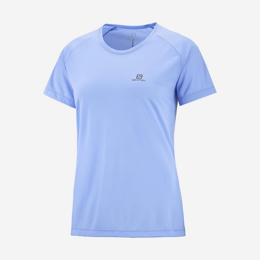 Salomon Women's Cross Rebel Tee - Nautical Blue