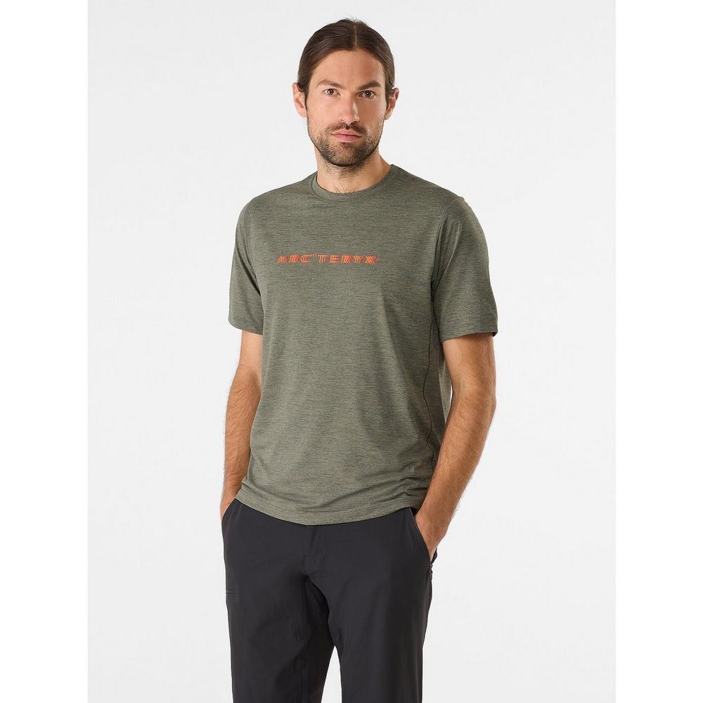 Arcteryx Men s Cormac Arc Word T Shirt Forage