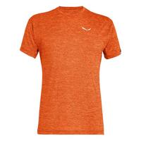  Men's Puez Melange Dry Short Sleeve T-Shirt - Red/Orange