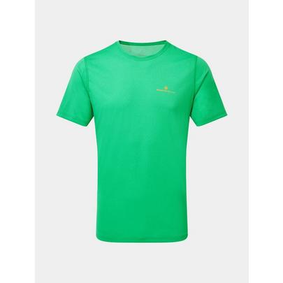 Ron Hill Men's Core Short Sleeve Tee - Bright Green/Spice