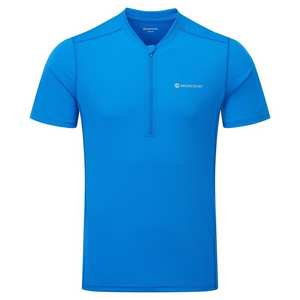 Men's Dart Nano Zip T-Shirt - Electric Blue