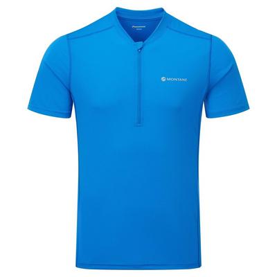 Montane Men's Dart Nano Zip T-Shirt - Electric Blue
