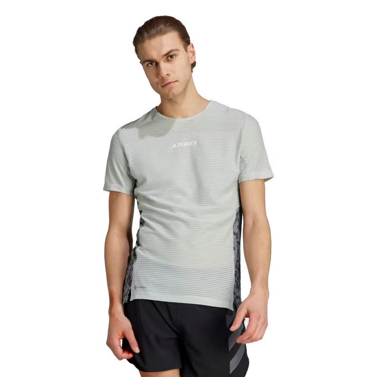 Adidas Terrex Men''s Agravic Pro Trail Running T-Shirt - Grey