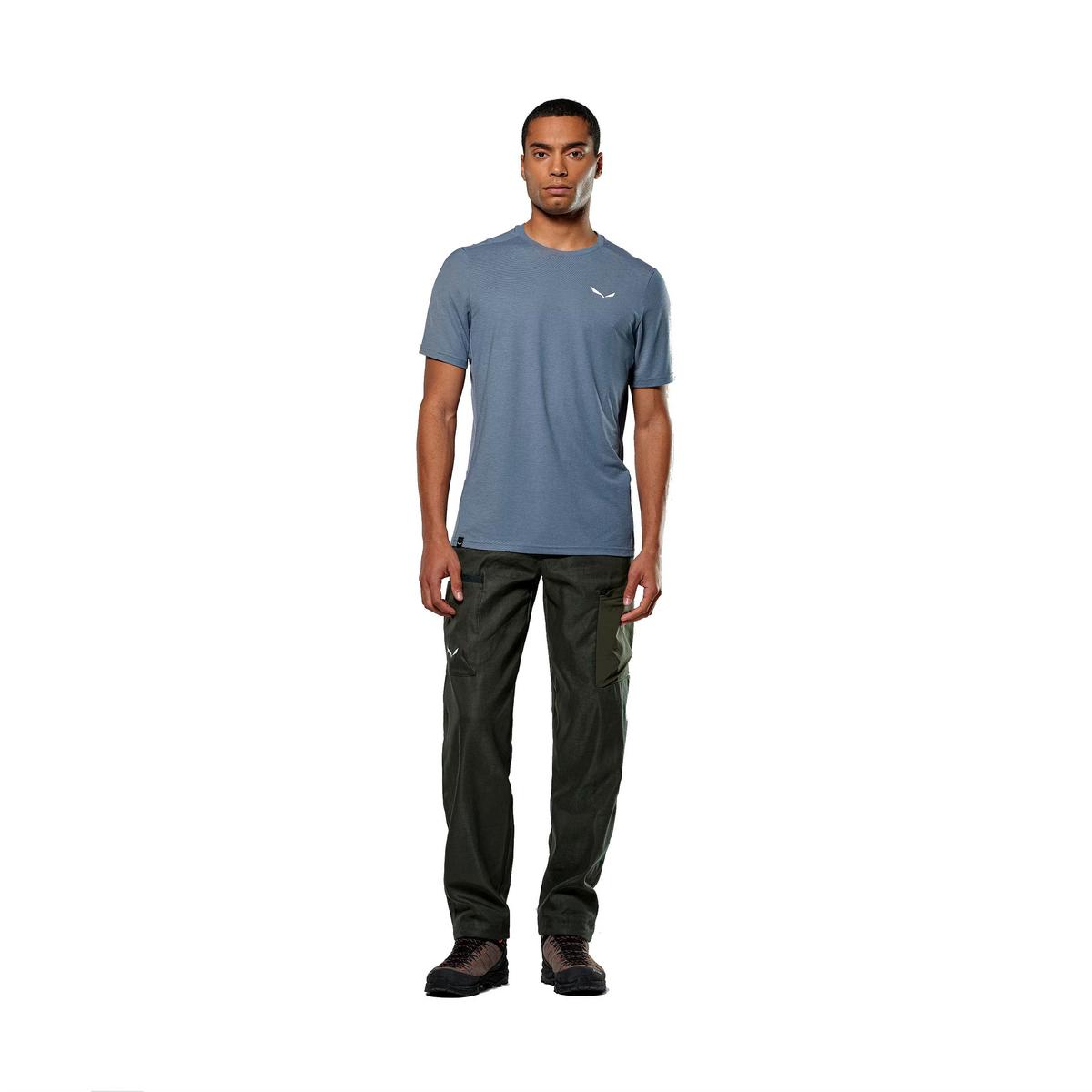 Salewa Men's Puez Hybrid Dry T-Shirt - Blue