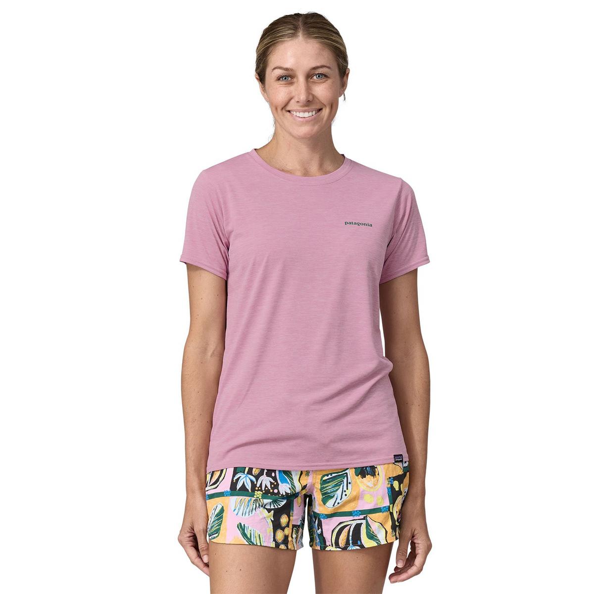 Patagonia Women's Capilene Cool Daily Graphic T-Shirt - Pink