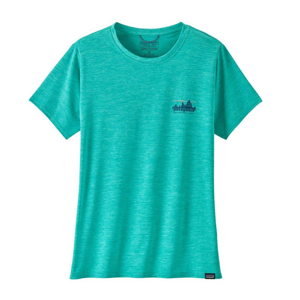 Patagonia Women's Capilene Cool Daily Graphic T-Shirt - Blue